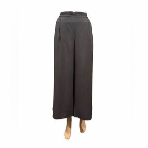 Eileen Fisher Wide Leg Pants Womens Size Medium Crop Pull On Grey Minimalist